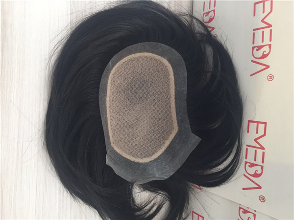 Silk Base closure toupee for men and women YL260